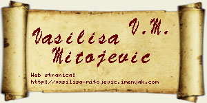 Vasilisa Mitojević vizit kartica